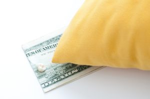 money and a tooth under a pillow